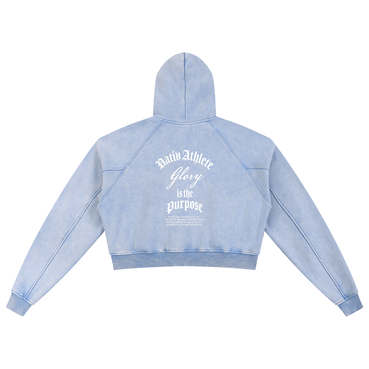 Glory Snow Washed Cropped Hoodie