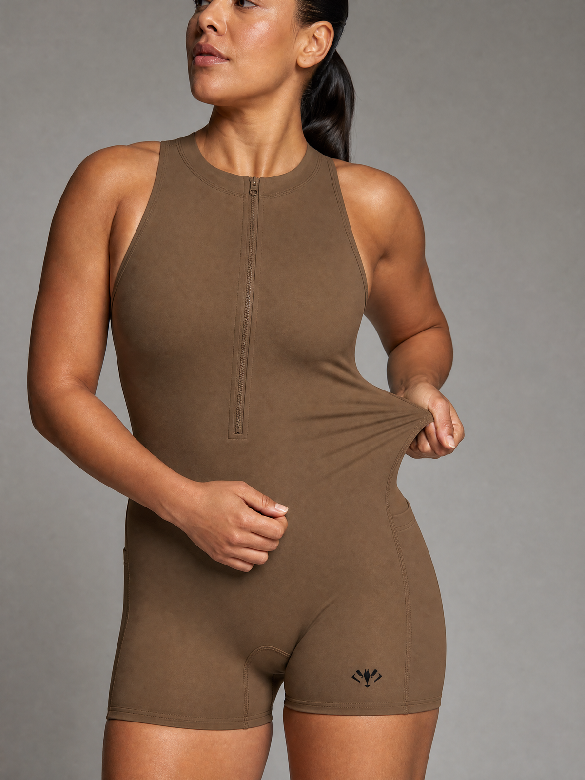 Nativ Sculpt Quarter-Zip Romper