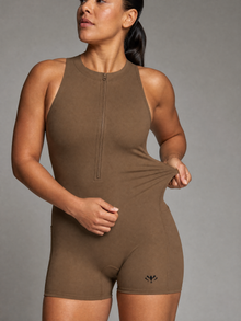 Nativ Sculpt Quarter-Zip Romper