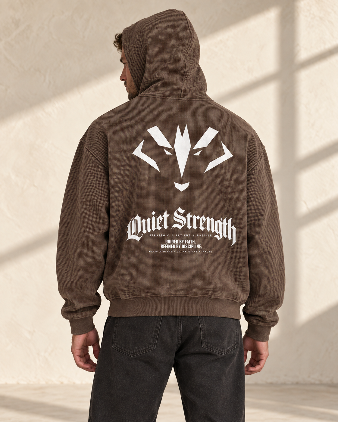 Quiet Strength Waffle Box Hoodie